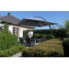 Parasol déporté Sun Garden - Easy Sun 320 carré sans volants - toile Olefin Titanium