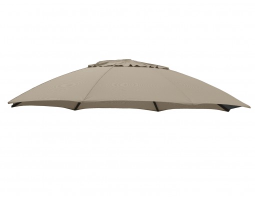 Toile de remplacement Taupe clair en Olefin pour parasol Easy Sun 375