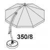 Kit de baleines 350 complet en Blanc pour Sun Garden - Easy Sun parasol